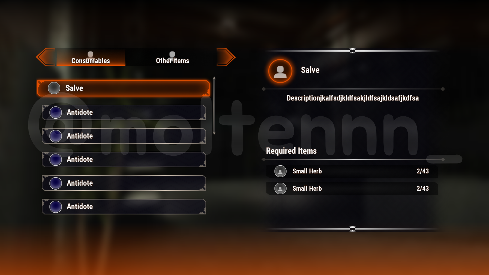Fantasy RPG - Inventory & Crafting