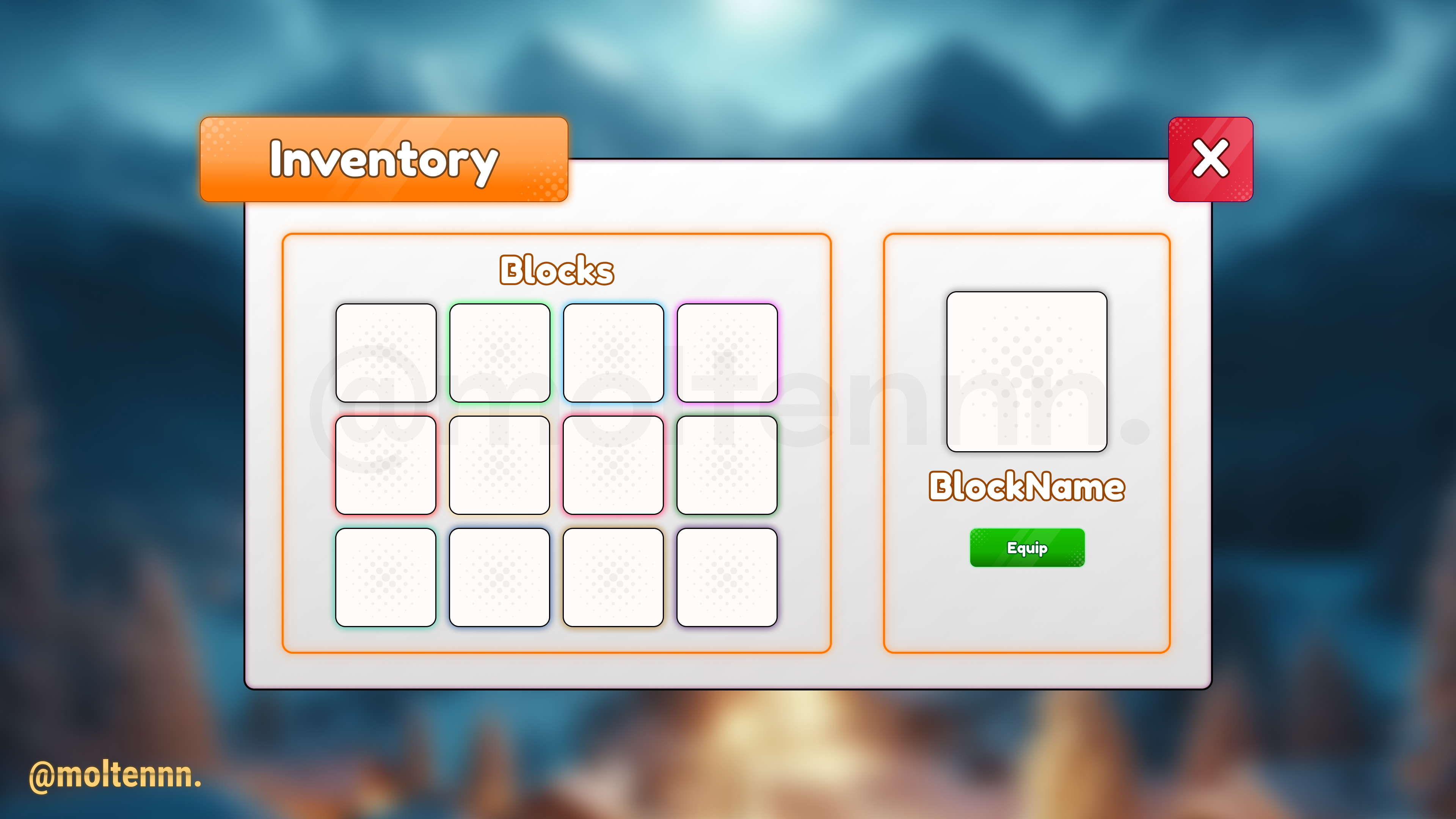Simulator Inventory UI