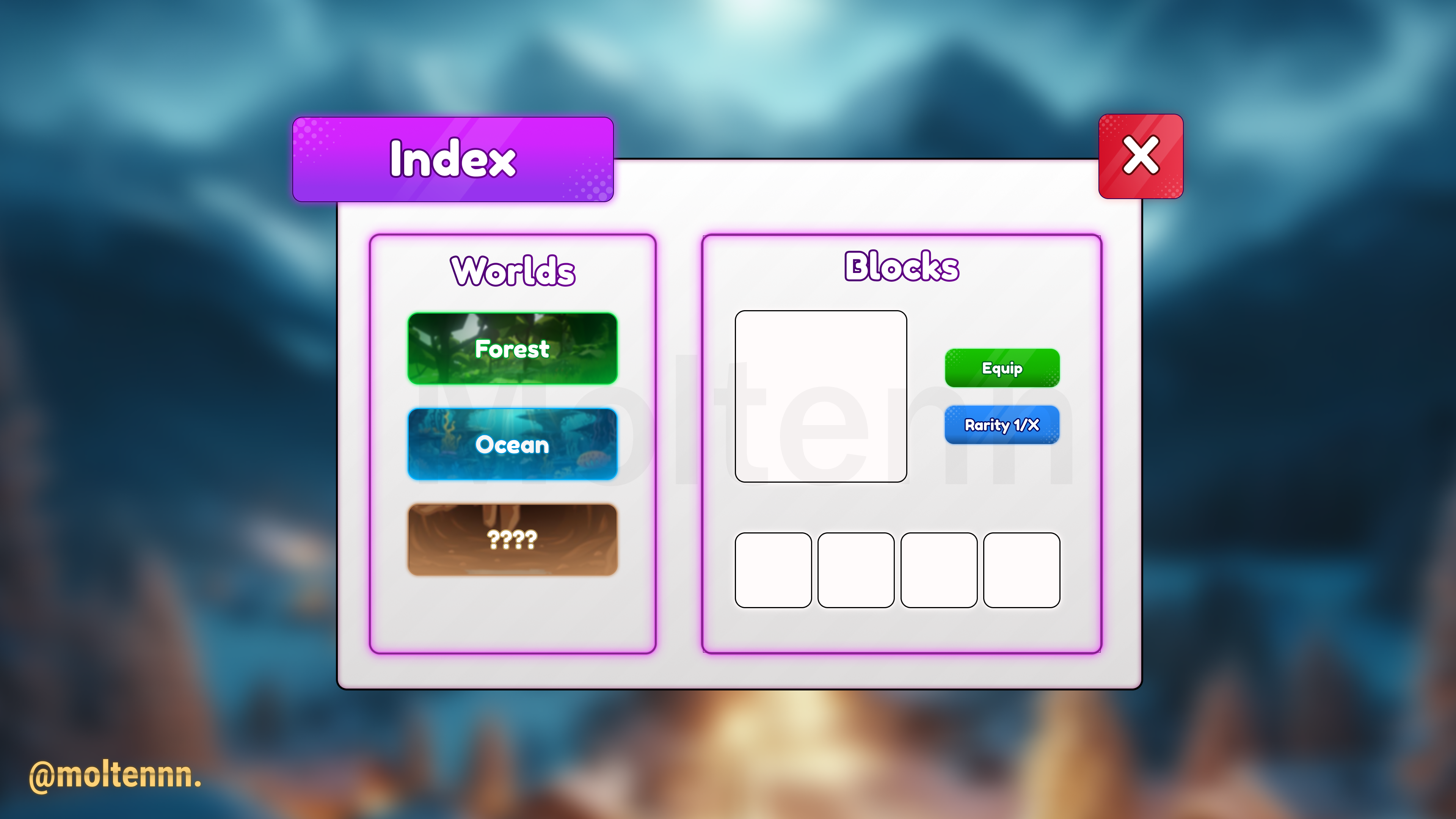 Simulator Index UI
