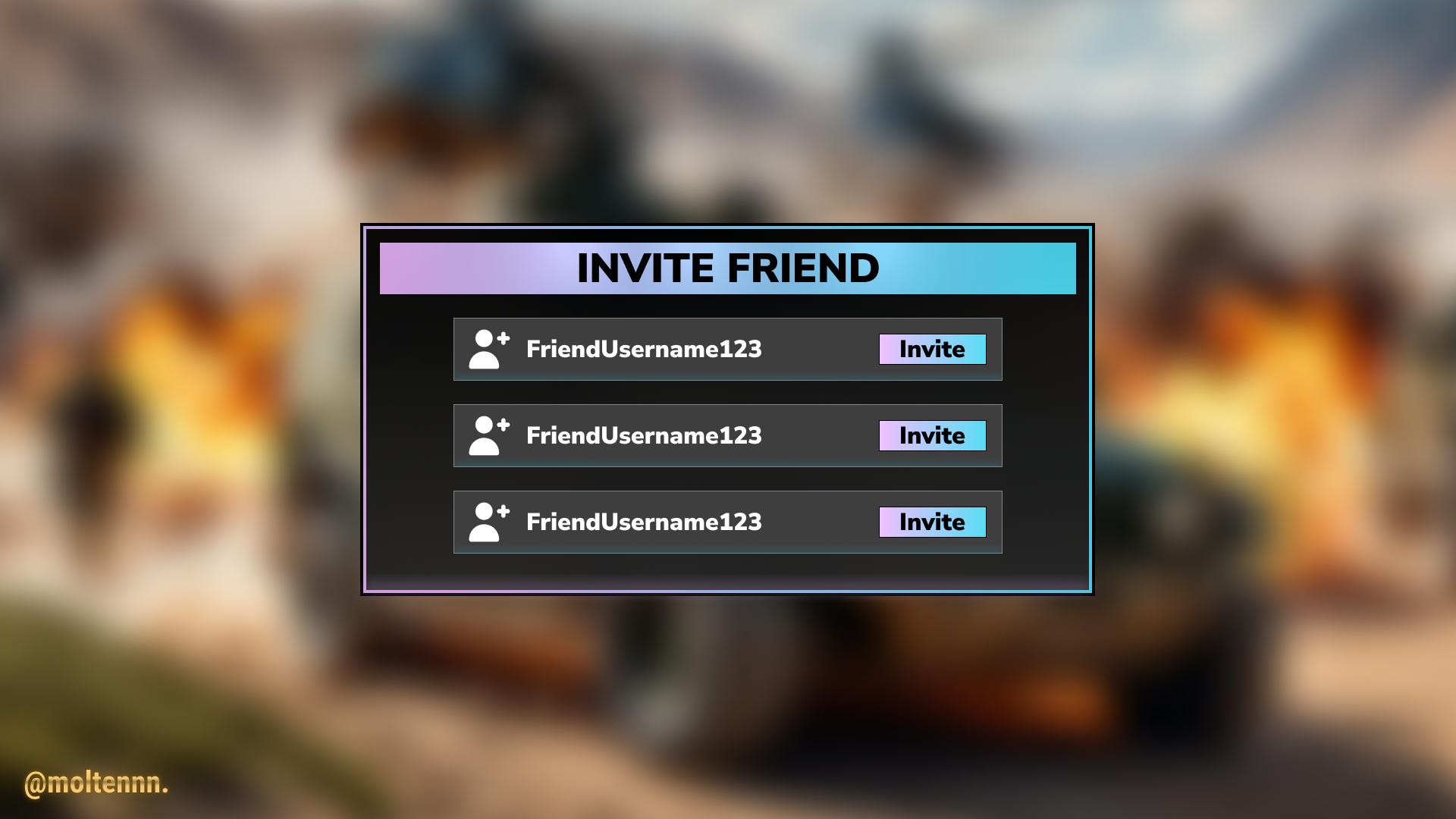SWAT Invite Friend UI
